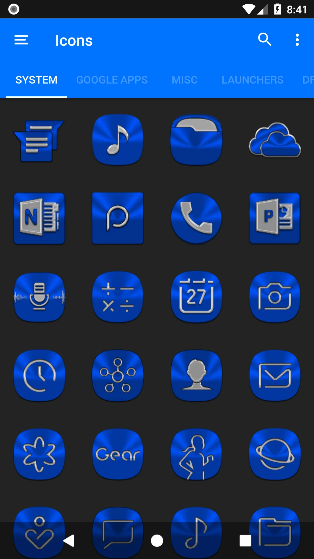 Blue Icon Pack screenshot